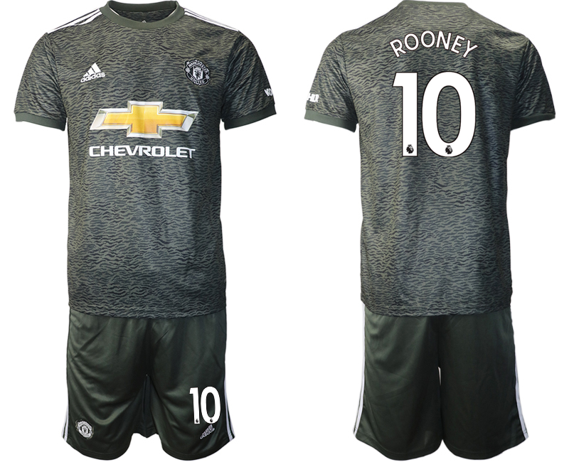 Men 2020-2021 club Manchester United away #10 black Soccer Jerseys